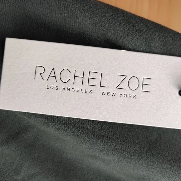 Rachel Zoe Dark Green Midrise Shorts Size L NWT Chic - Picture 2 of 12